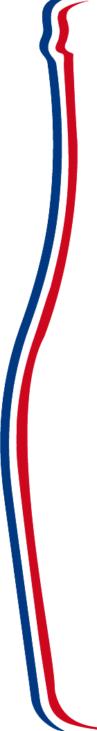Contour de bouteille bleu, blanc et rouge