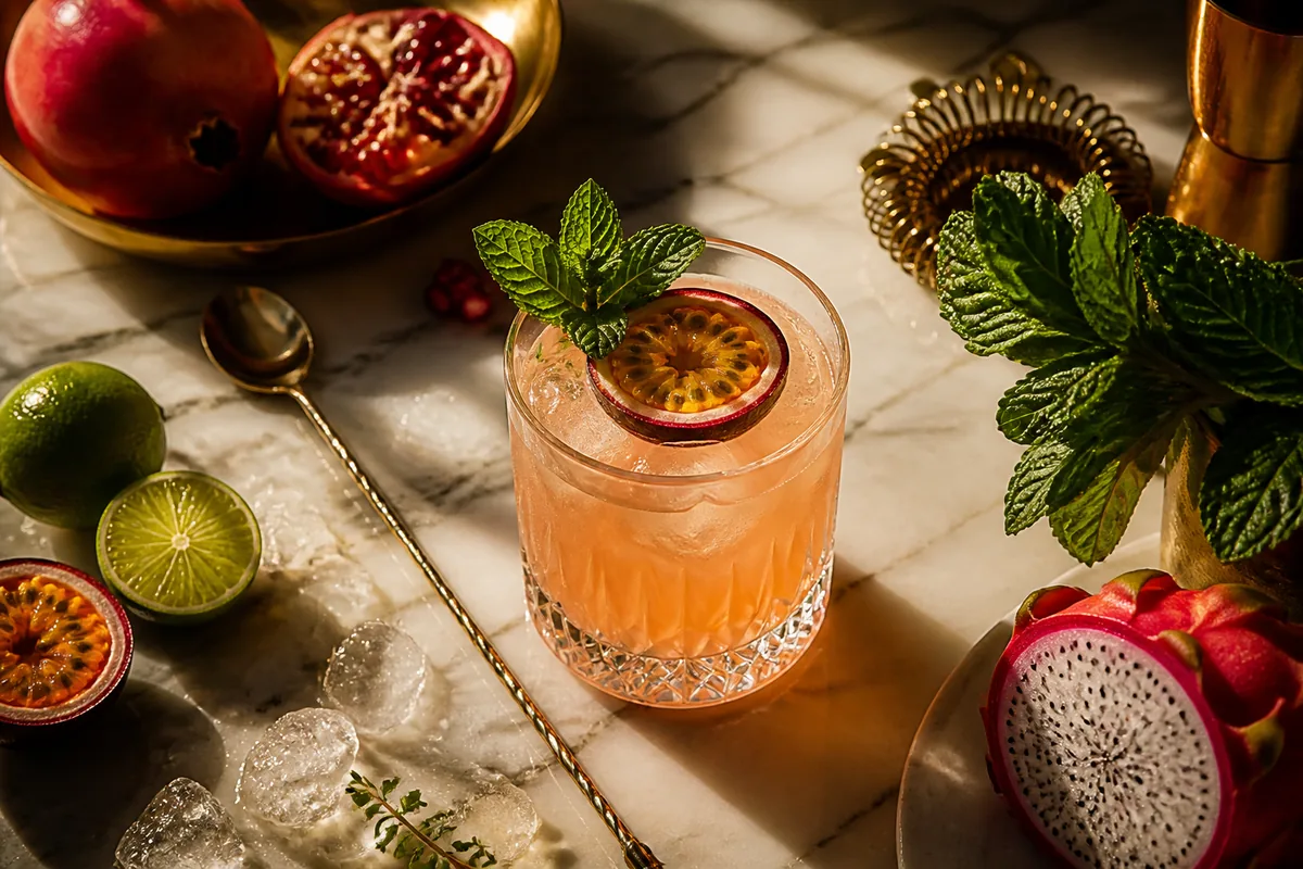 Recette de cocktail fruité et création gastronomique Vinéa