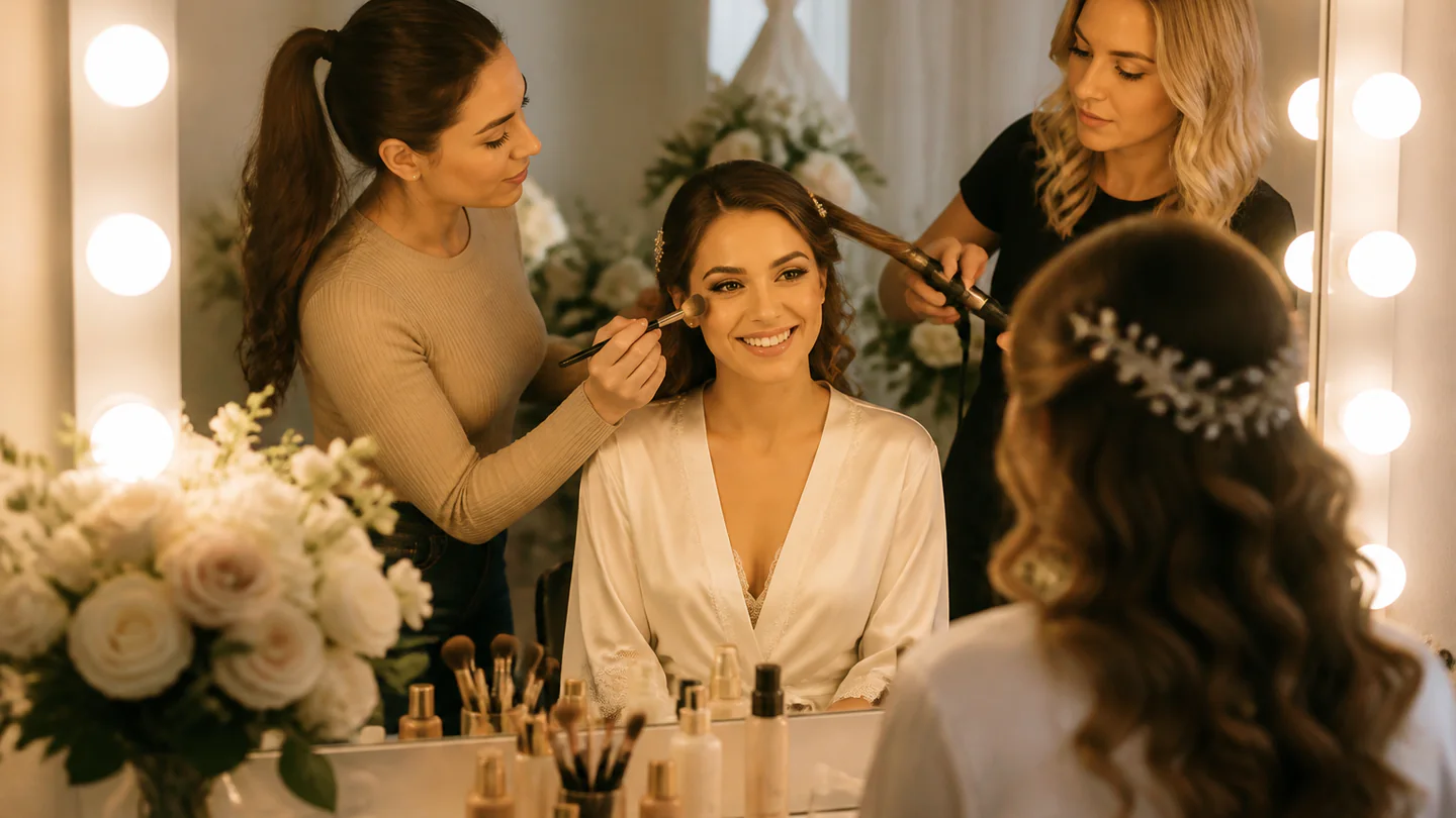 Coiffure et maquillage de la mariée au Maroc