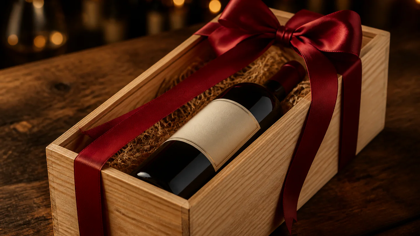 Coffret cadeau avec un mill&eacute;sime rare livr&eacute; au Maroc par Vin&eacute;a