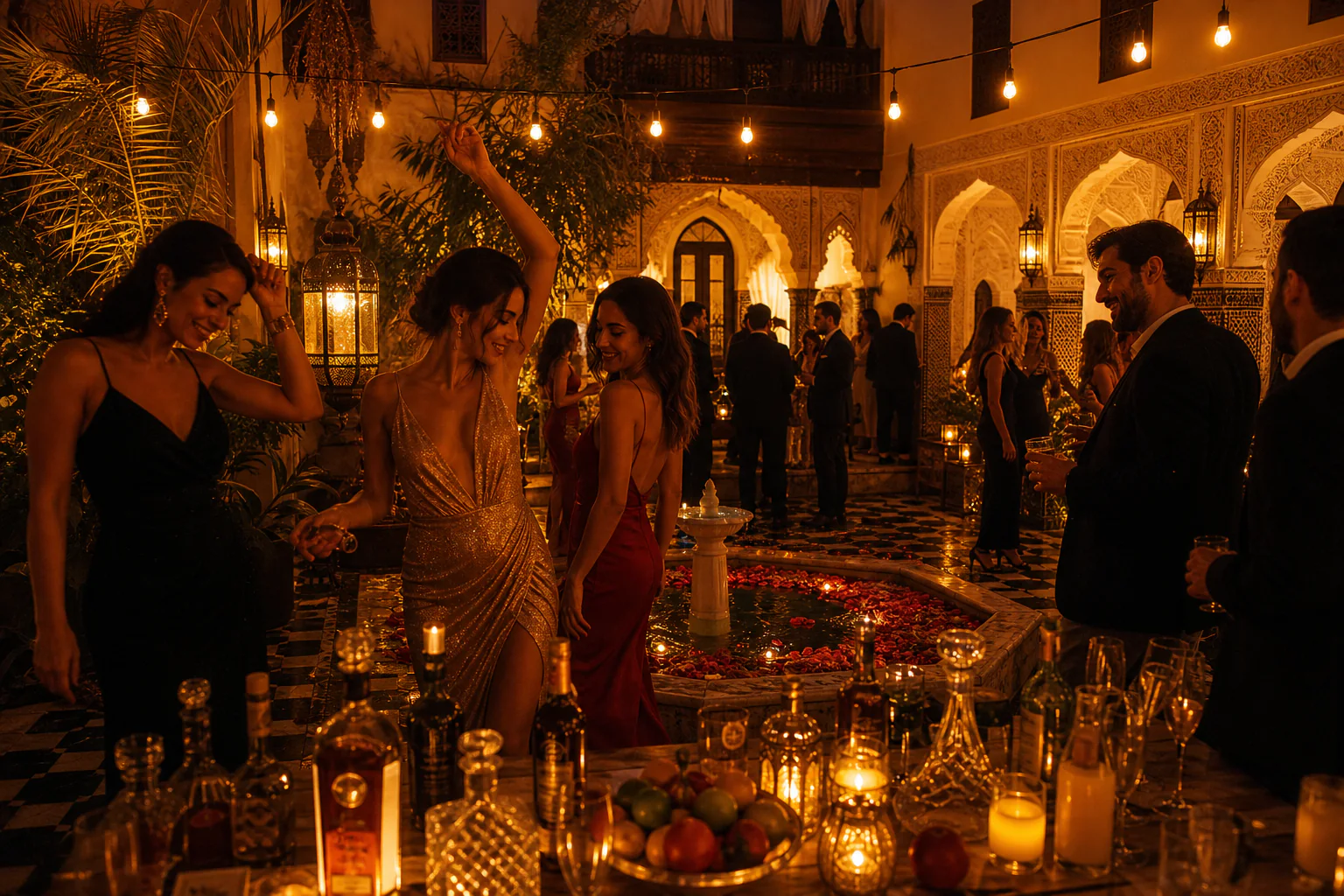 Soir&eacute;e priv&eacute;e avec service de conciergerie dans un riad &agrave; Marrakech